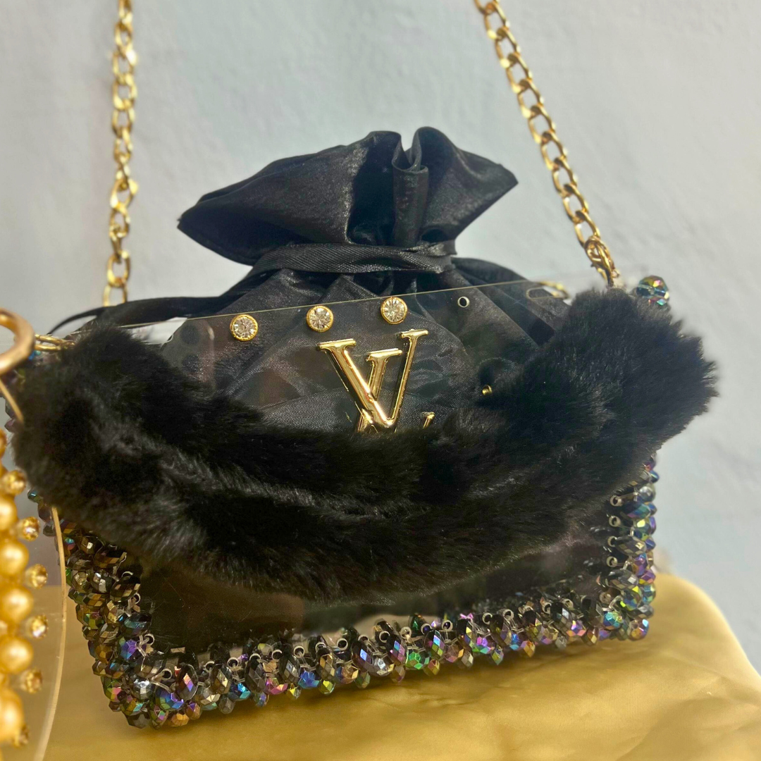 Luxury Meets Style: Premium LV Pearls Crossbody Bag for Trendy Girls