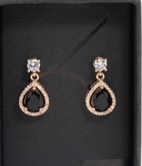 Gold Mini Pearl Fancy Drop Earrings