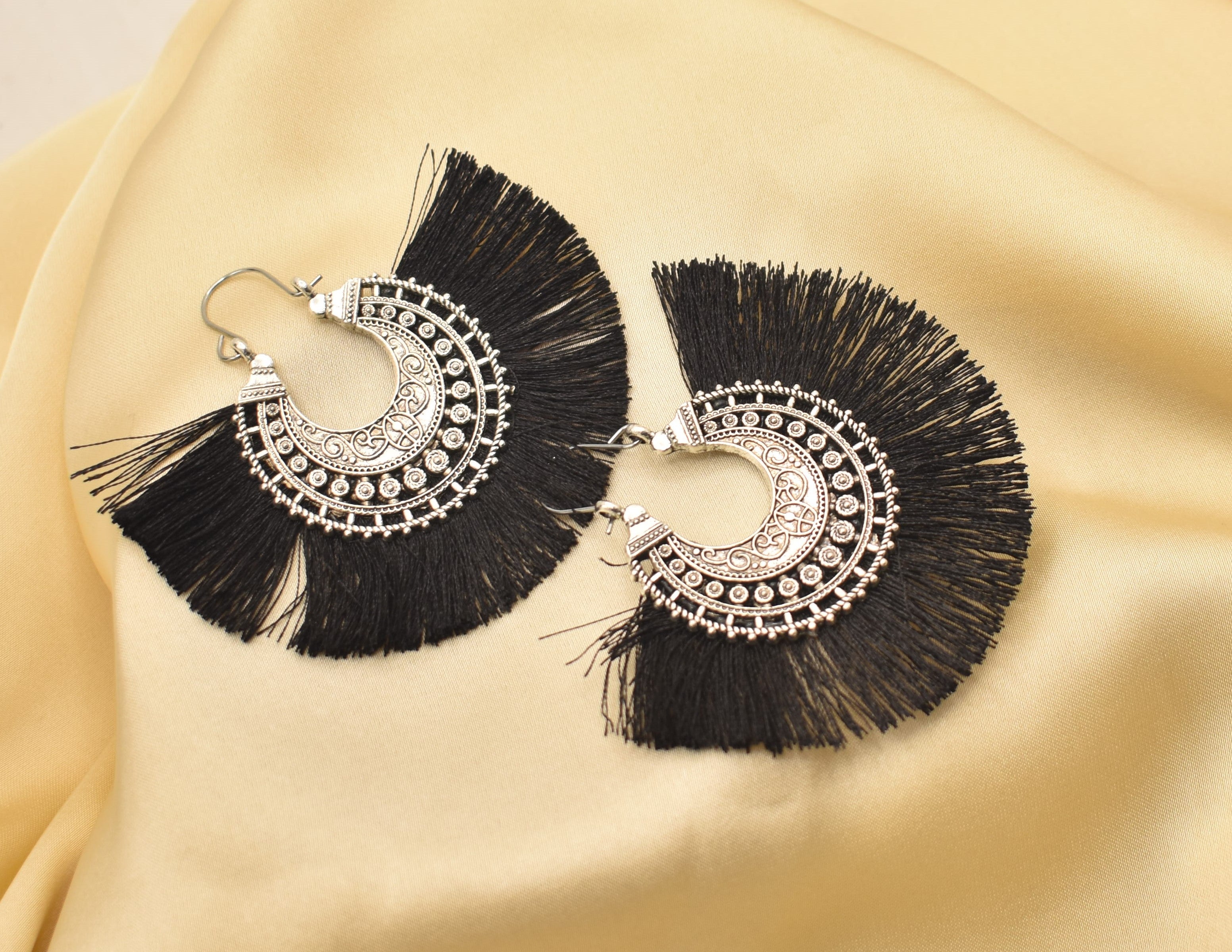 Trendy Thread Tassel Earrings – Perfect for Women and Girls.