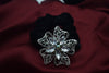 Elegant Crystal Flower Hair Ponytail Holder – Sparkling and Stylish Hair Accessory