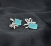 Charming Zircon Bowknot Stud Earrings