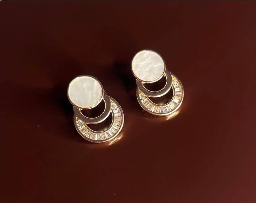 Geometric Elegance: Baguette Cut Earrings Collection